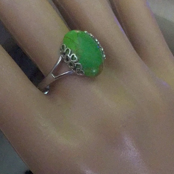 Made in USA NEW green Copper turquoise design Ring - Picture 2 of 13